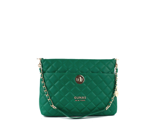 Suave Quilted Luxe Leather Carryall at Guess