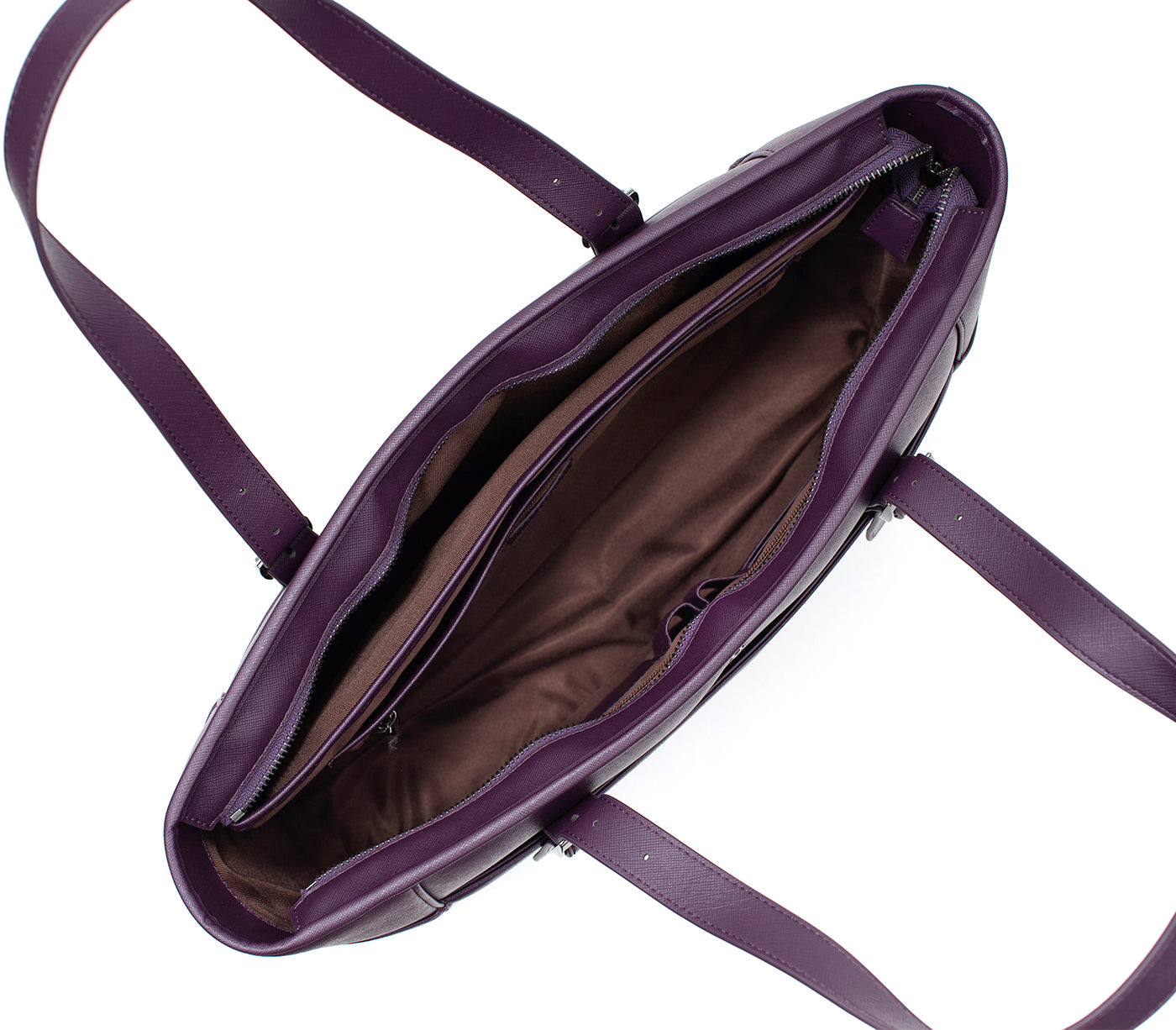 Purple leather laptop discount bag